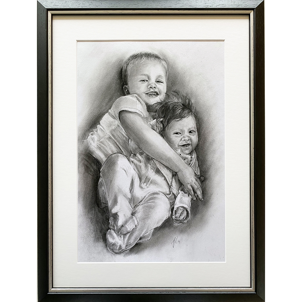 portraettegning_portraettegner_barn_boern_jule_gaveide_unik_bro_soester_portraitdrawing