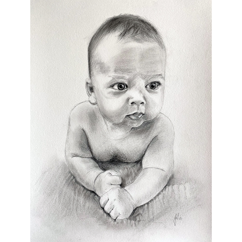 baby-tegning-portraettegner-barnedaab-gave