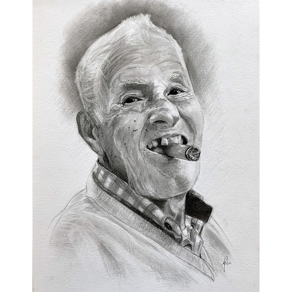enrique-portraettegning-foedselsdags-gaveide-portraettegner